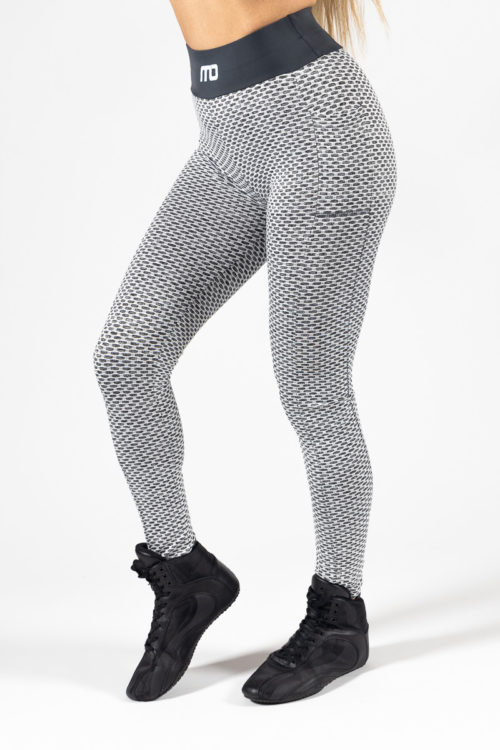 Honeycomb Scrunch Seamless Leggings White